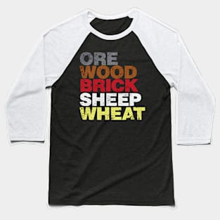 Ore Wood Brick Sheet Wheat Baseball T-Shirt